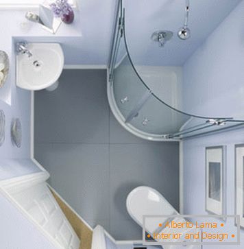 Dizajn interijera u kompaktnoj kupaonici