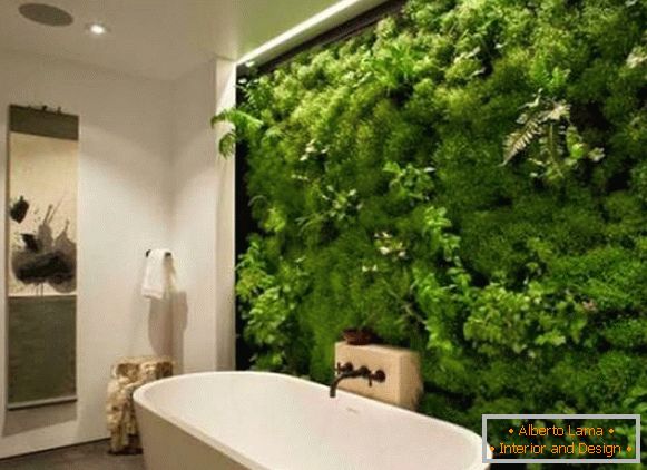 Zelena zid u kupaonskom dizajnu