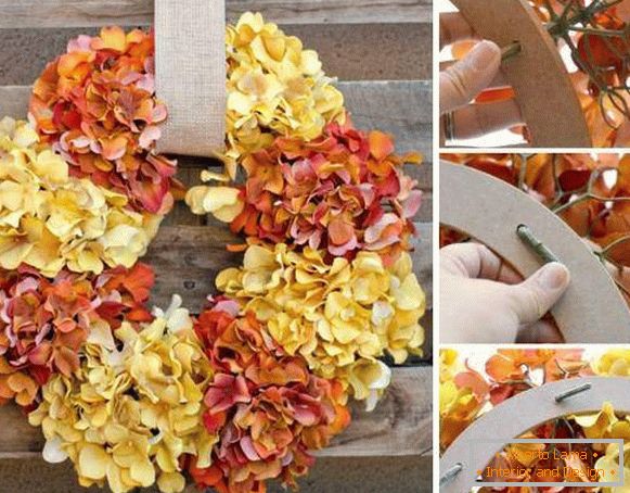 Kako izraditi umjetničko djelo jesen vijenac iz improviziranih materijala