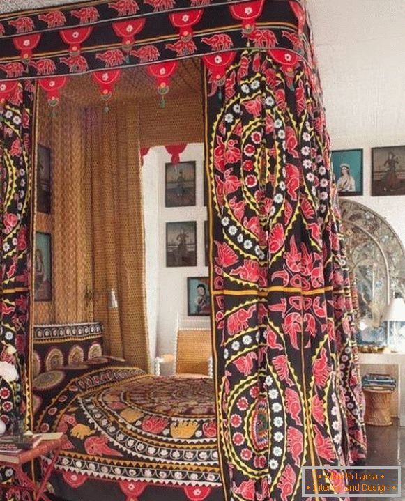 Indijski dizajn u spavaćoj sobi