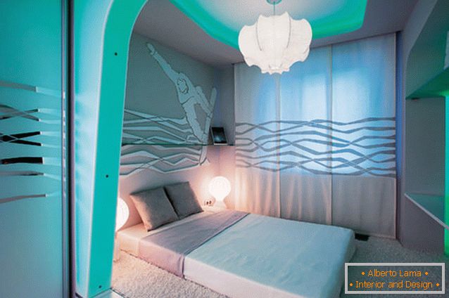 Prekrasan dizajn male spavaće sobe