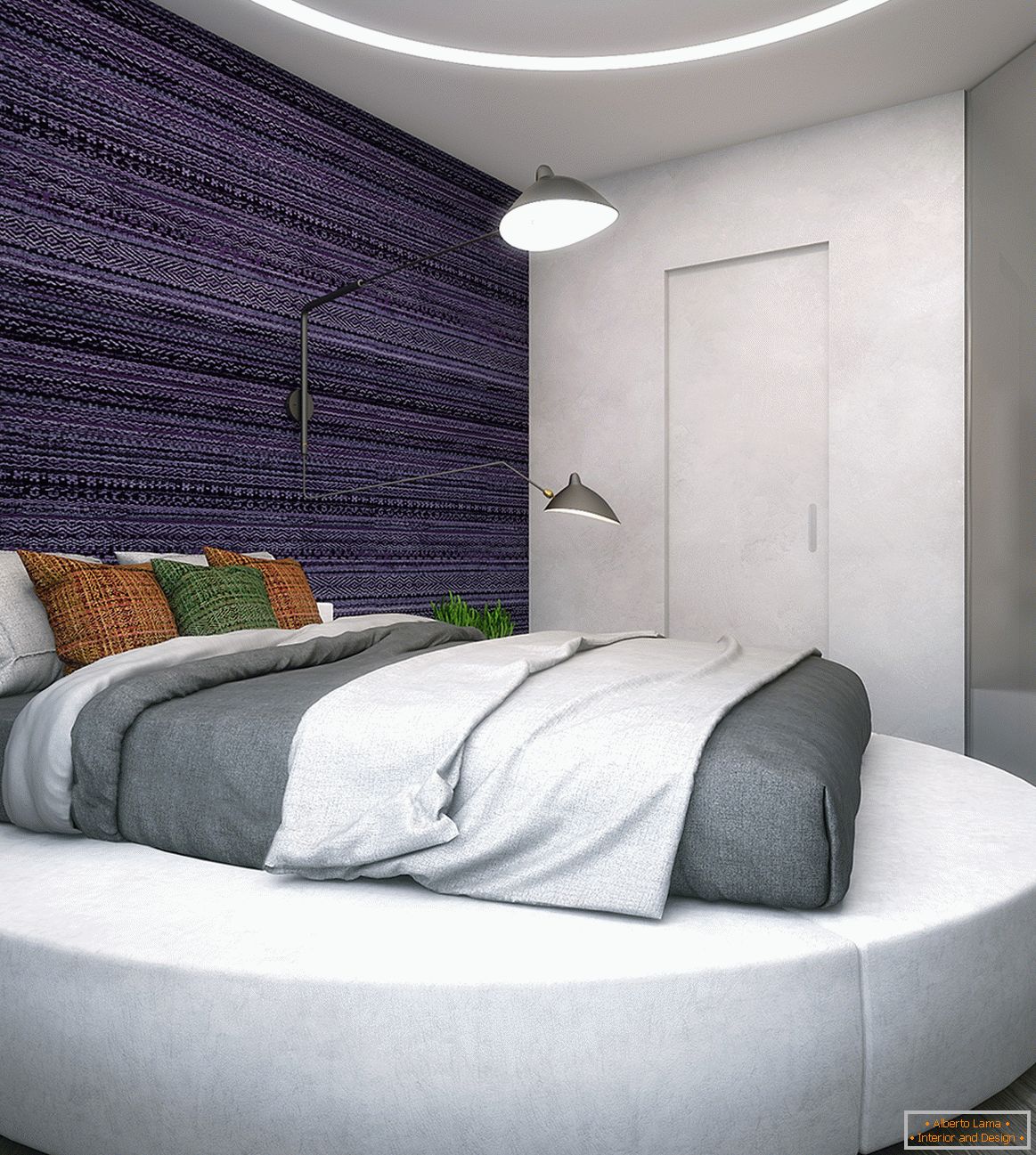 Primjer uređenja interijera male spavaće sobe na fotografiji