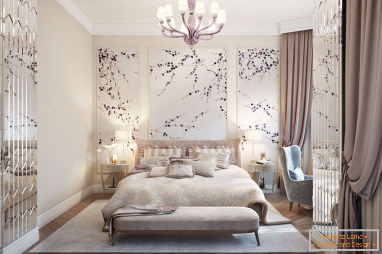 Dizajn-bijelo-roza-spavaća soba