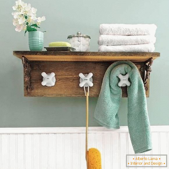 Kreativni dekor u kupaonici - fotografija ručnika