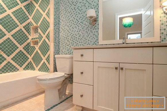 Prekrasna kupaonska dekoracija s pločicama - fotografije najboljih ideja