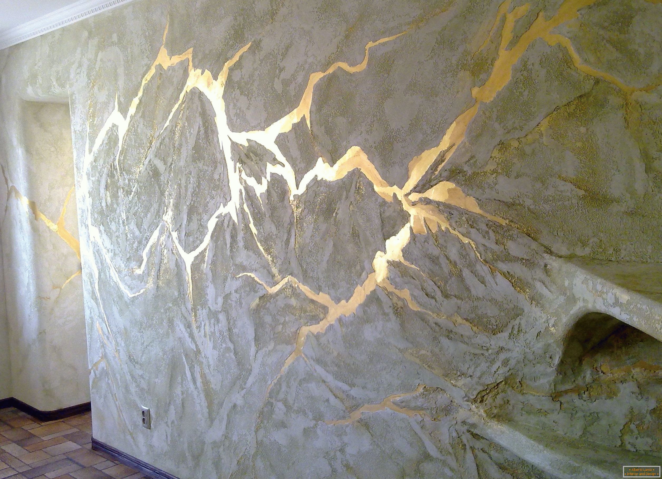 Zid ukrašen dekorativnom žbukom