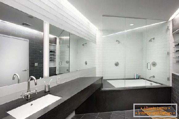 dizajn velike kupaonice, fotografija 45
