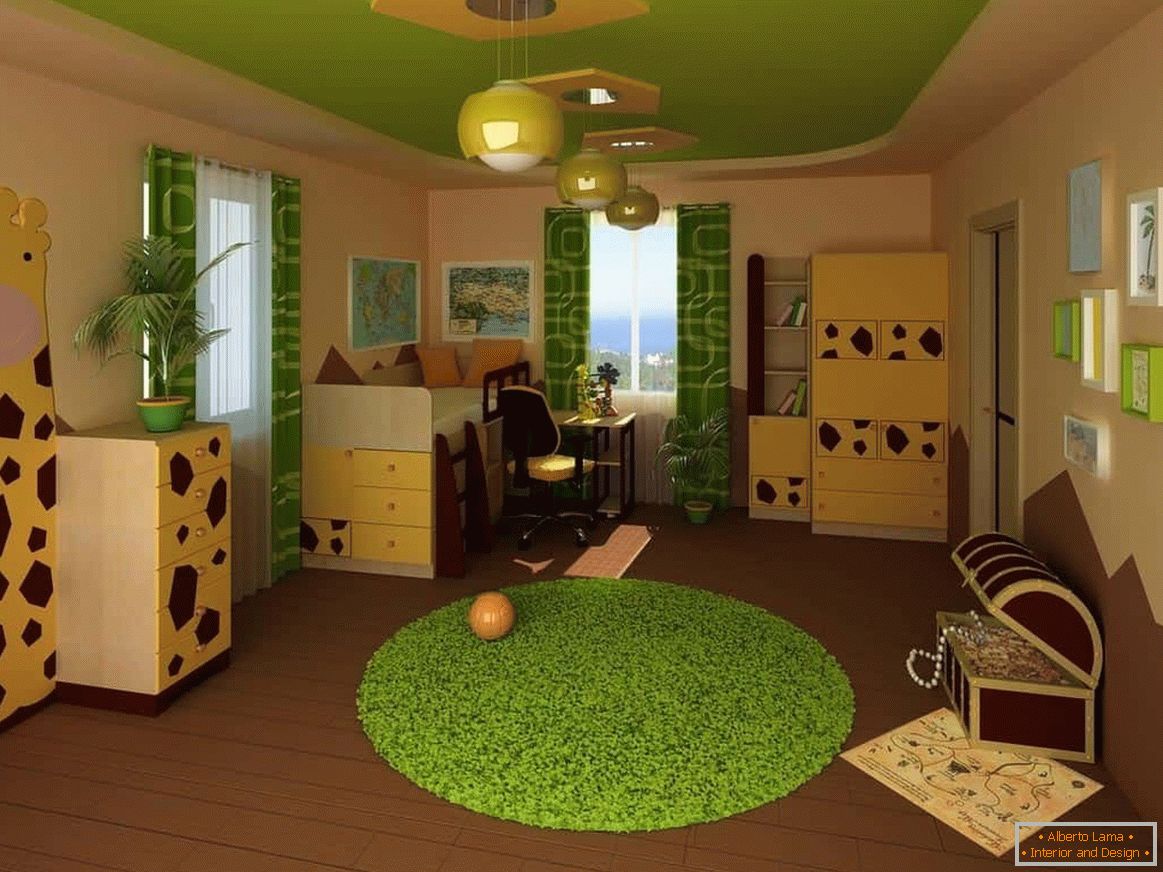 Žuto-zelena soba