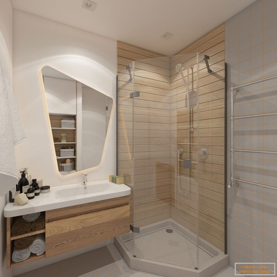 Dizajn interijera kupaonice u ekološkom stilu