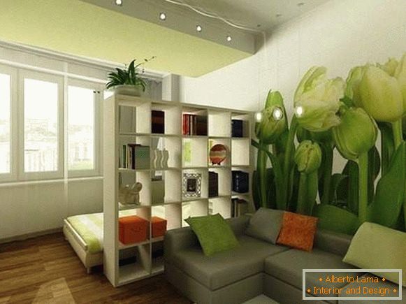 dizajn interijera malog jednosobnog stana, slika 17