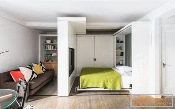 dizajn interijera malog jednosobnog stana, slika 2