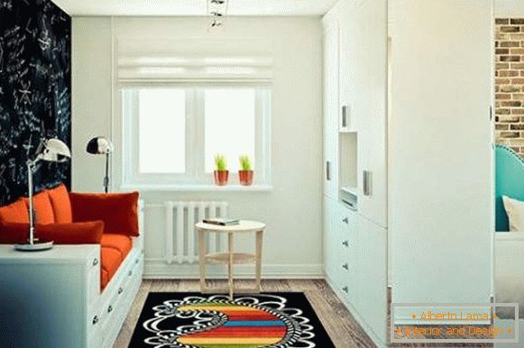 dizajn interijera malog jednosobnog stana, slika 37