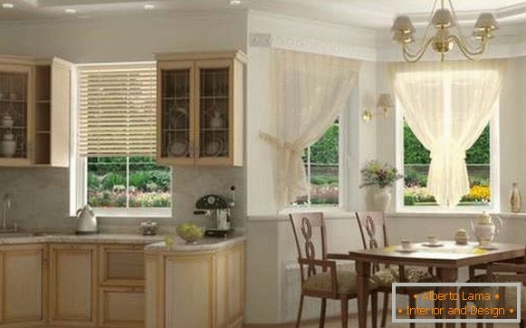 kuhinjski dizajn dnevnog boravka s prozorom zaljeva, slika 5