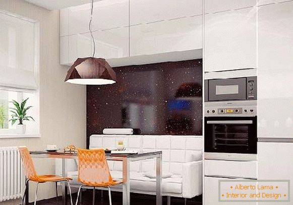 kuhinjski dizajn 16 m² sa kaučem, slika 25
