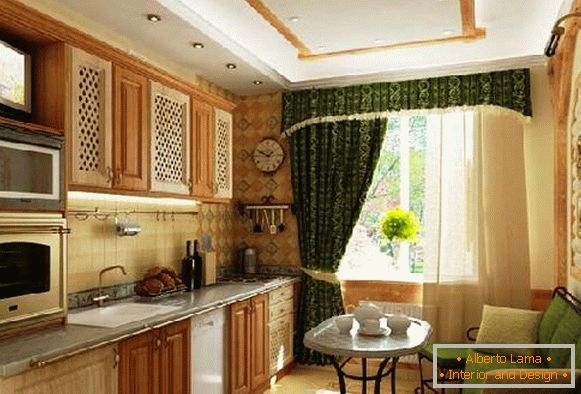 kuhinjski dizajn s balkonom i kaučom, fotografija 31