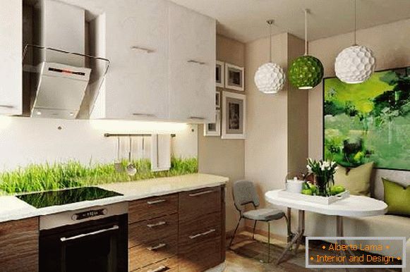 kuhinjski dizajn 8 m² sa kaučem, slika 35