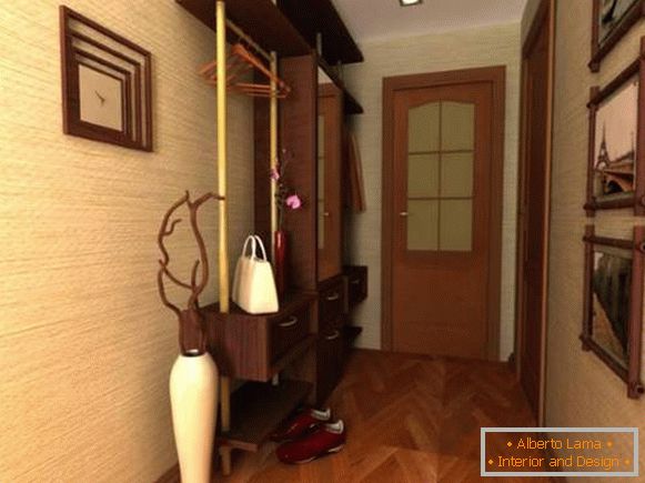 Moderni dizajn malih soba u apartmanu - ulazna dvorana i hodnika