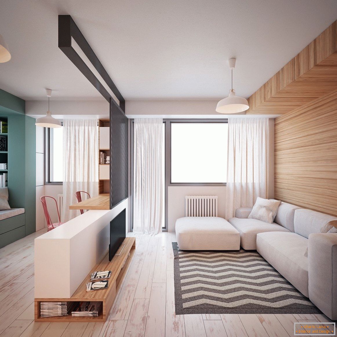 Jednosobni apartman dizajn 35 m² M