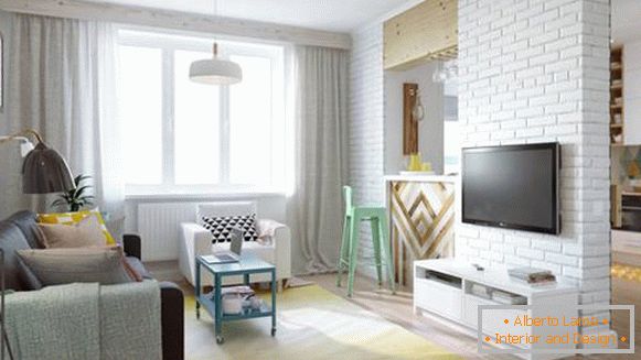 Moderan studio apartman 45 m2 u Moskvi