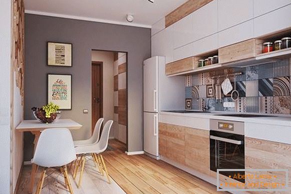 Udobna kuhinja u dizajnerskom apartmanu 40 m2