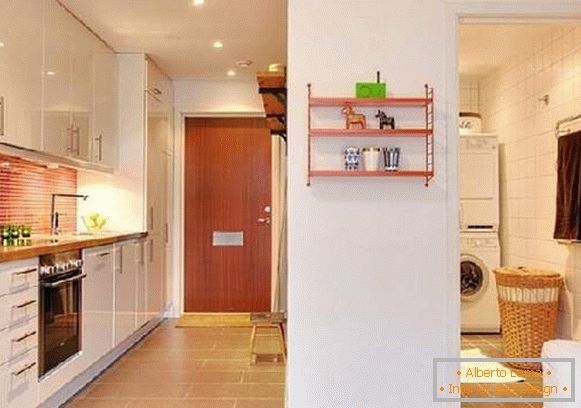 fotografija dizajna kuhinje hodnika, fotografija 11