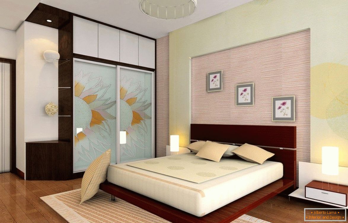 Moderna spavaća soba u apartmanu