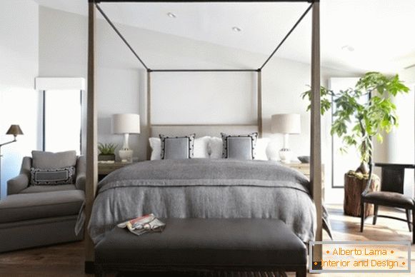 Jednostavna dizajn spavaće sobe u ekološkom stilu