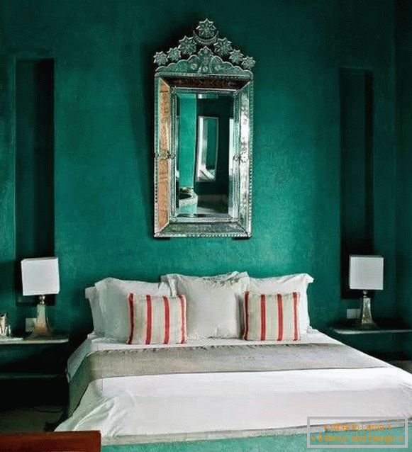 Zelena soba u luksuznom stilu