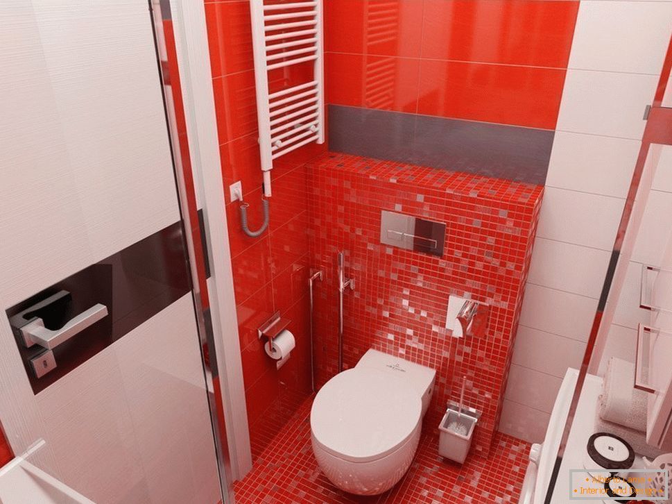 Crvene pločice u kupaonici