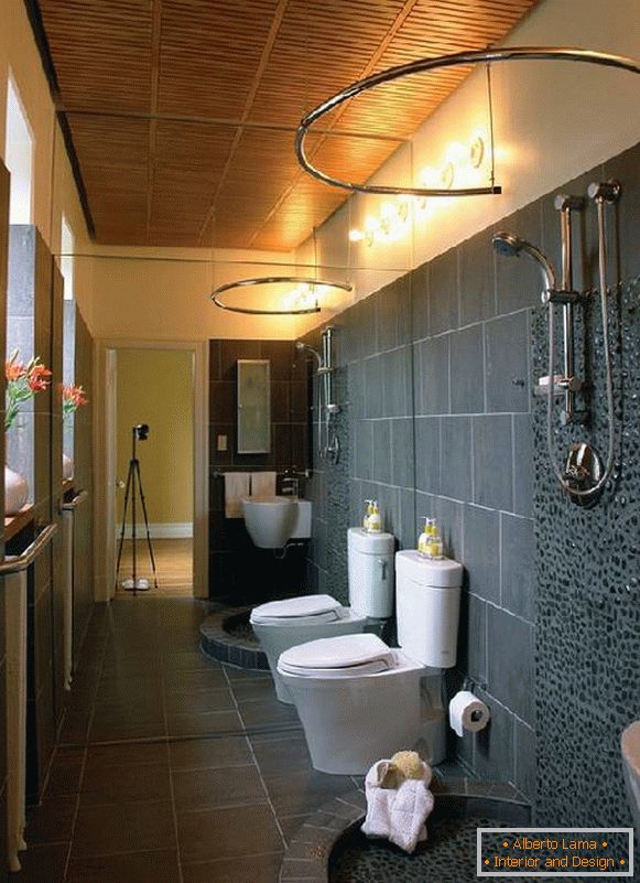 dizajn kupaonice, u kombinaciji s WC-om, fotografija 19