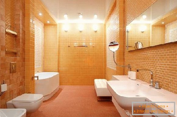 dizajn uske kupaonice u kombinaciji s WC-om, slika 36