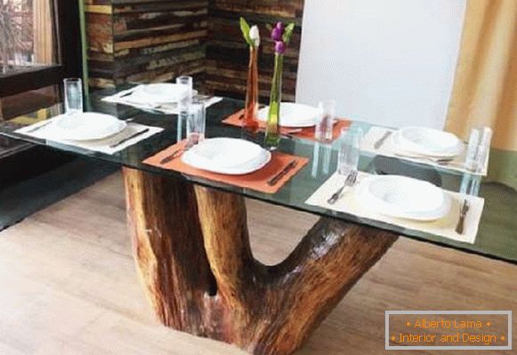 dizajnerski stakleni stolovi za kuhinju, fotografija 11