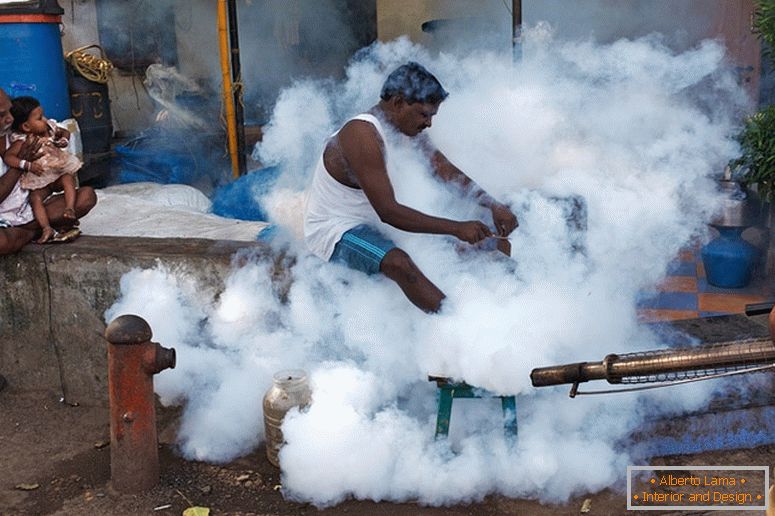 Čovjek u dimu, Indija