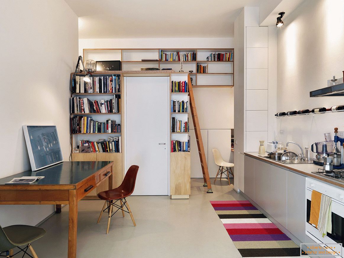 Ideja kuhinjskog interijera za male apartmane