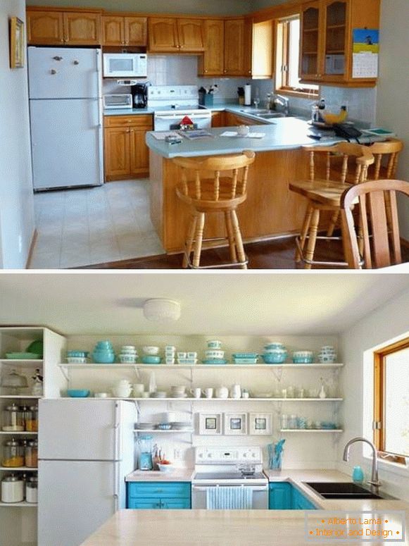Preobrazba kuhinje prije i poslije