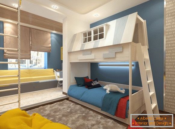 interijer fotografije male spavaće sobe u modernom stilu