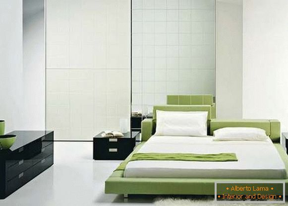 interijer spavaće sobe minimalizam, fotografija 62