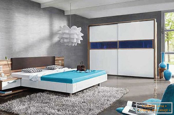 dizajn spavaće sobe u fotografiji visoke tehnologije