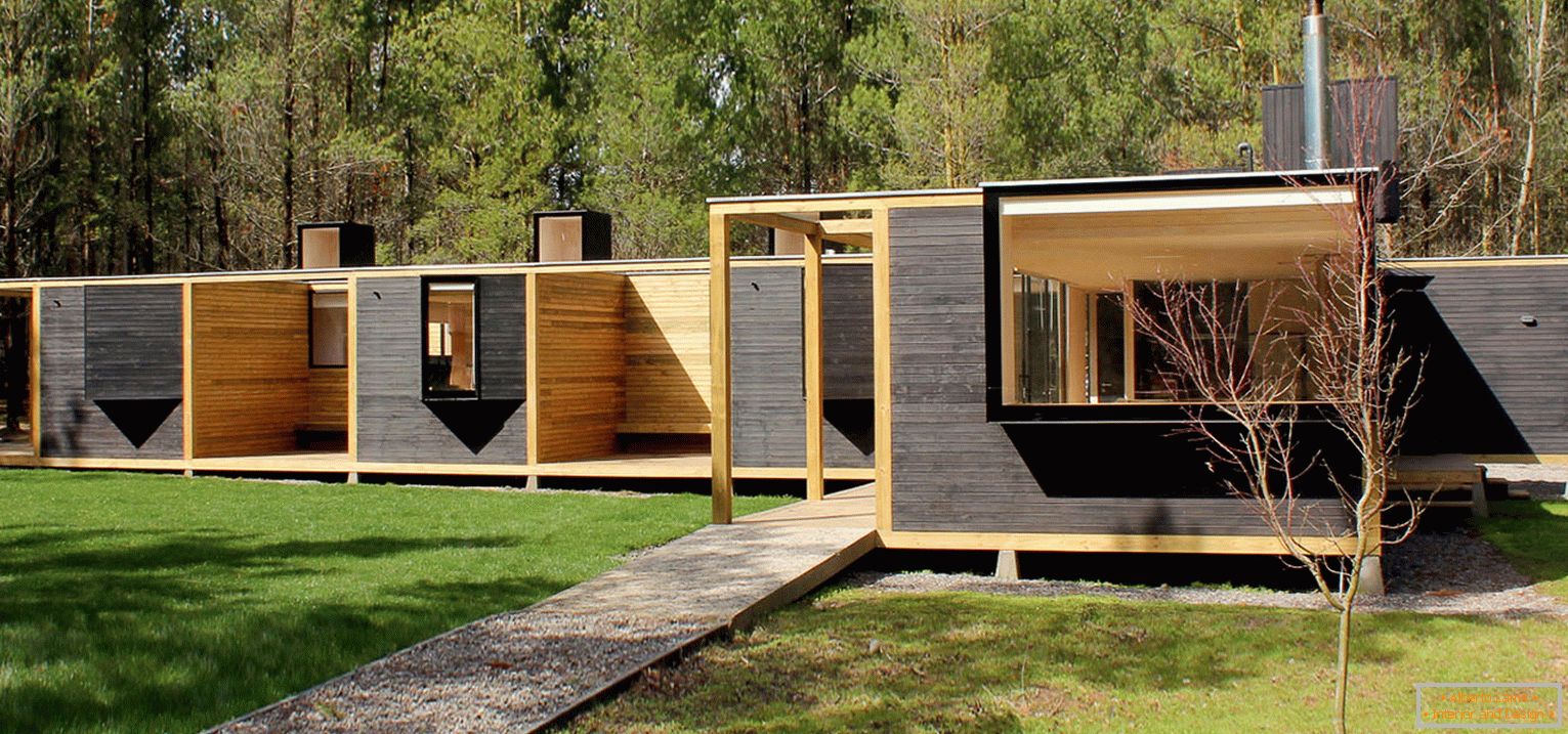 Drvena modularna kuća u Čileu