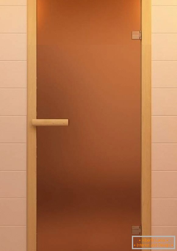 Matte staklena vrata za saunu i kadu