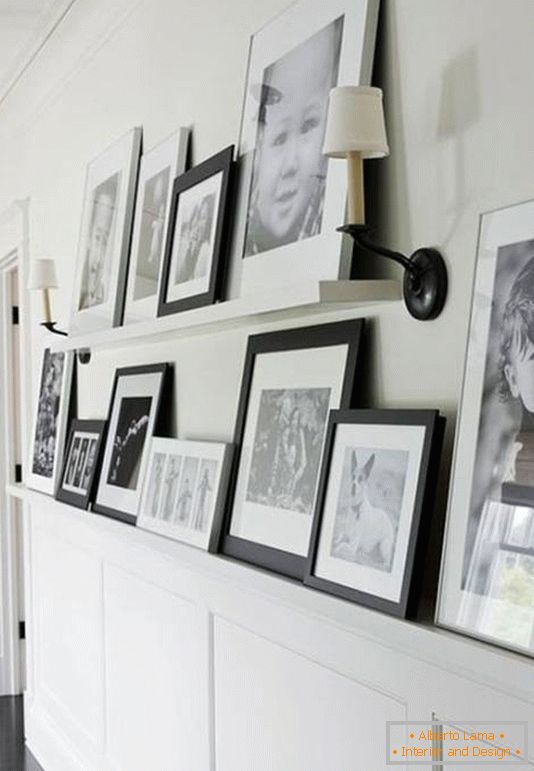 Crno-bijele fotografije u dizajnu hodnika