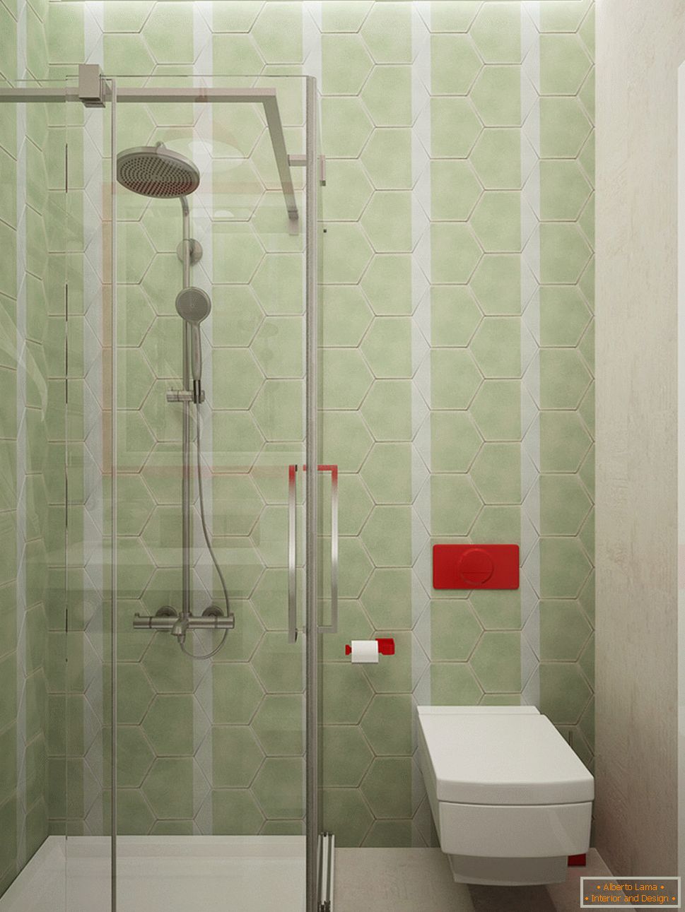 Kupaonica dizajn u svijetlim bojama