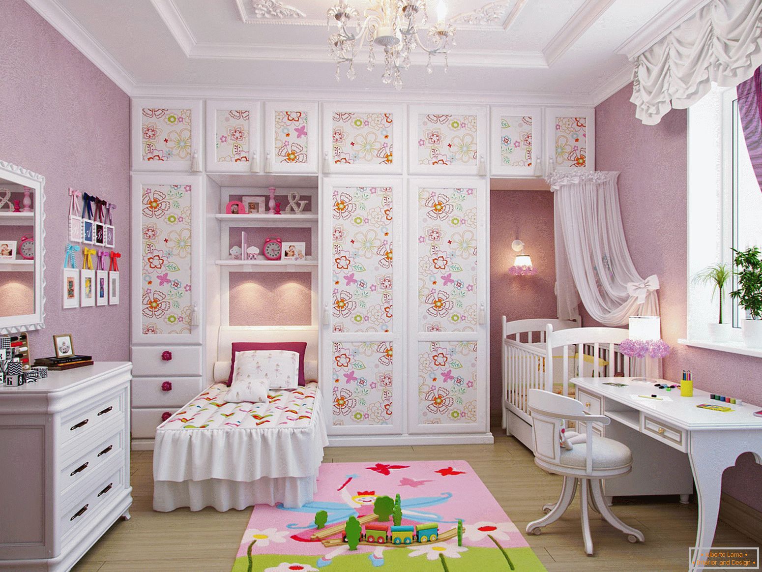 Prekrasan dizajn malene dječje sobe