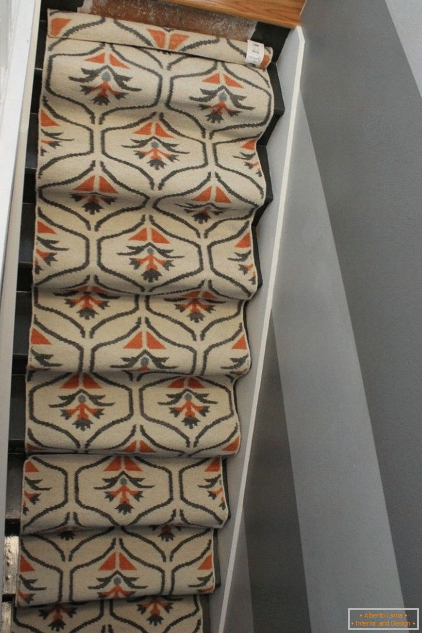 Širina tepiha odgovara veličini vašega stubišta