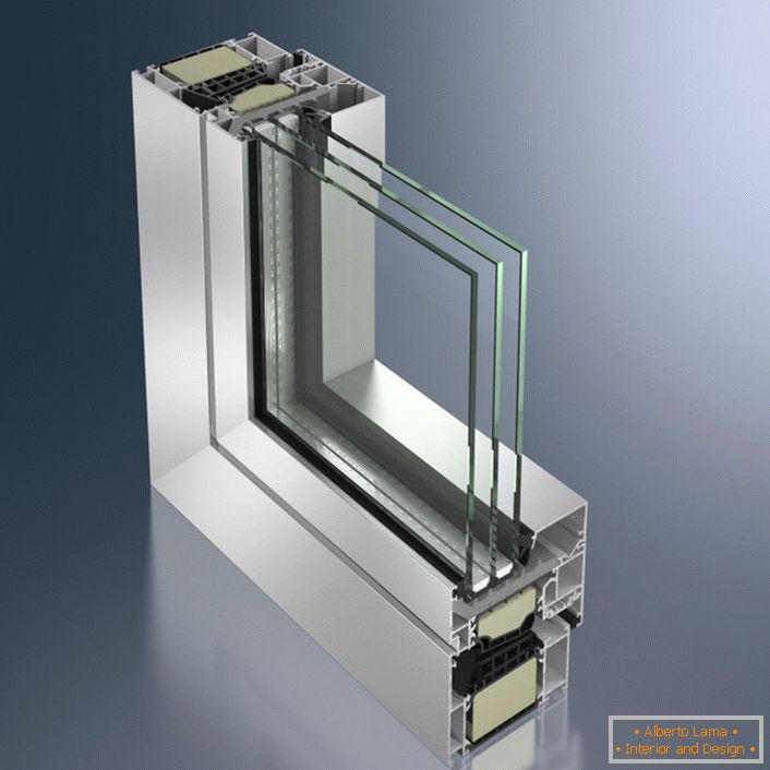 Profil aluminijskog prozoraс термоизоляцией