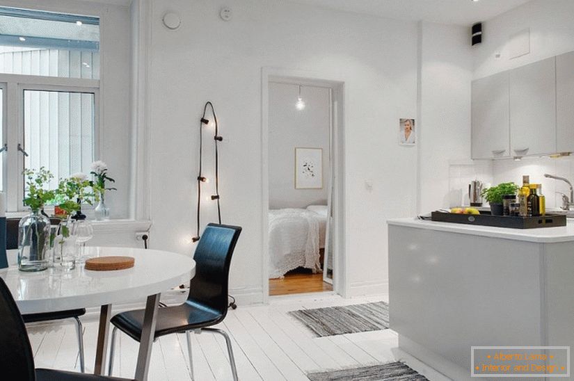 Interijer studio apartmana u skandinavskom stilu