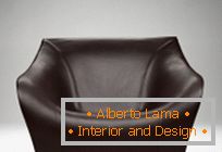 Kožni setovi: kauč i fotelje, od dizajnerice Alex Hull
