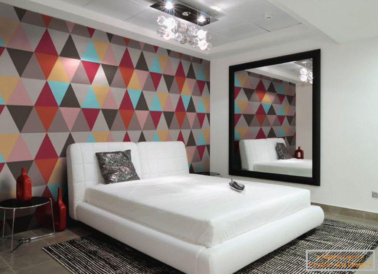 super-geometrijska-pozadina-dizajn-za-spavaćoj sobi