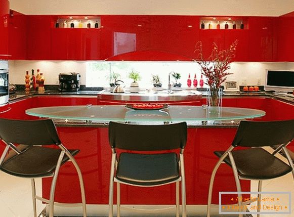 Kuhinja u crvenim tonovima slika 24