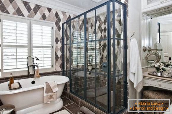 Prekrasan tuš - fotografija u kupaonici dizajn